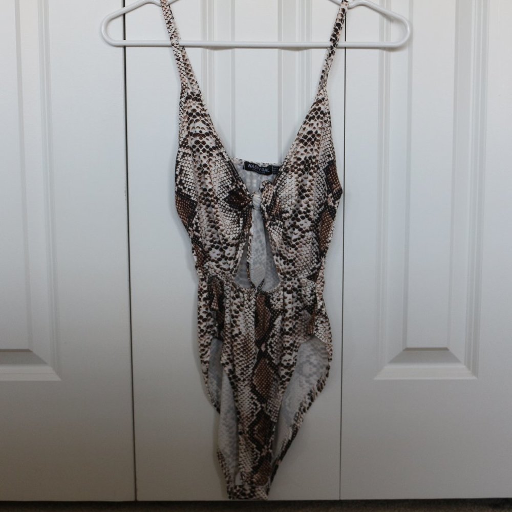 Nasty Gal Snake Skin Bodysuit